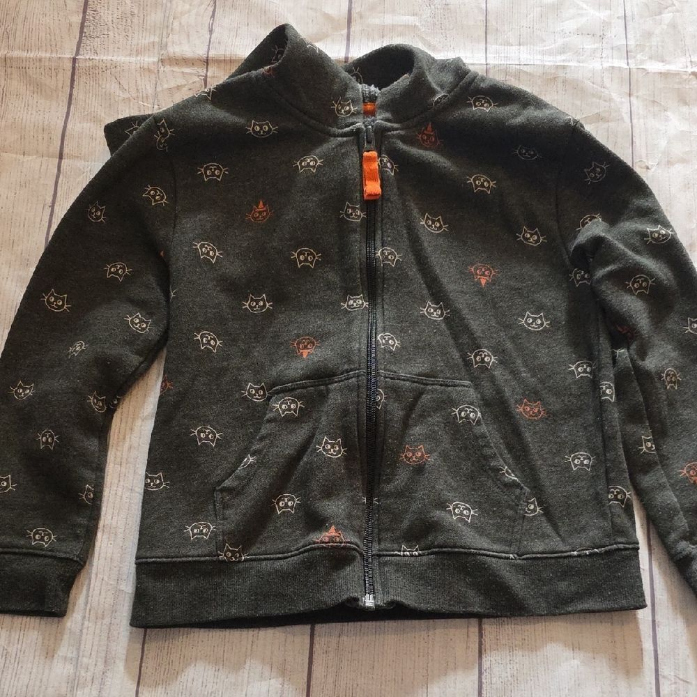 Cat & Jack Charcoal and Tangerine Hoodie